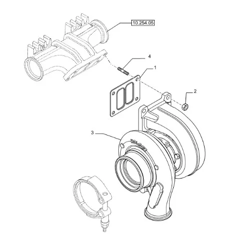 504387517 - Турбокомпрессор ДВС Cursor9 погр. CNH